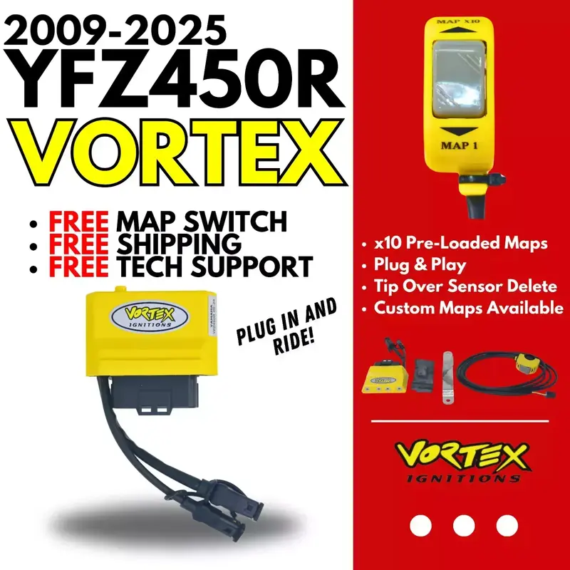 2009-2025 YAMAHA YFZ450R (ATV) VORTEX   FREE BAR SWITCH!