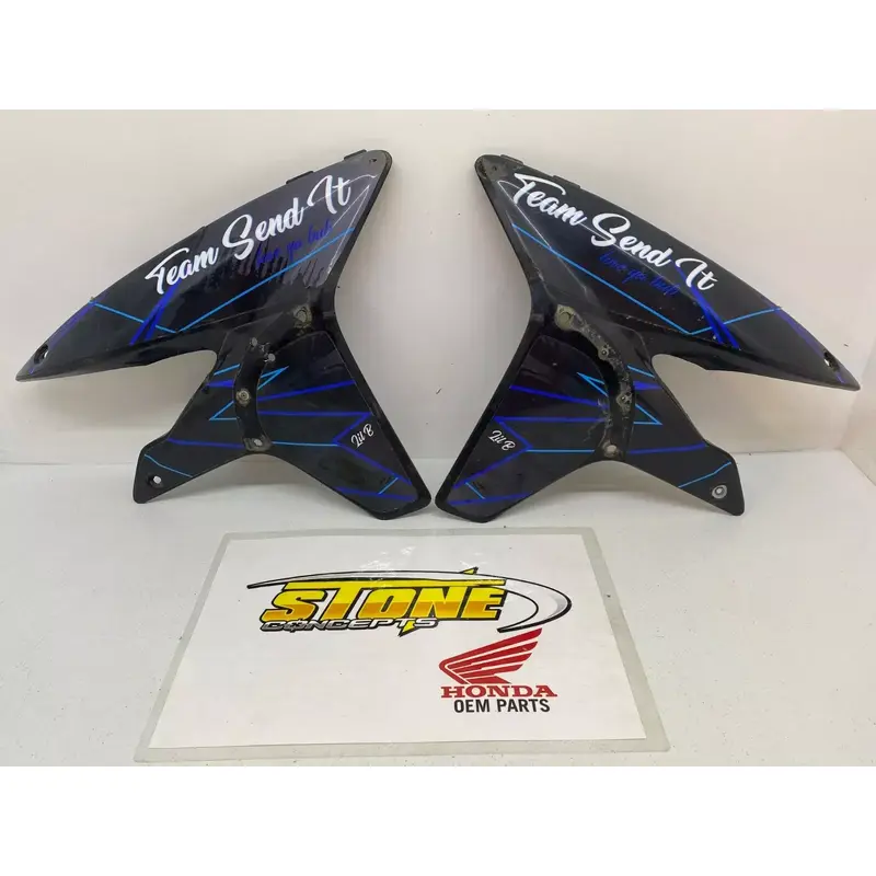 HONDA 450R TRX450R TRX 450ER TRX450ER FRONT FENDERS PLASTIC BLACK LEFT RIGHT OEM
