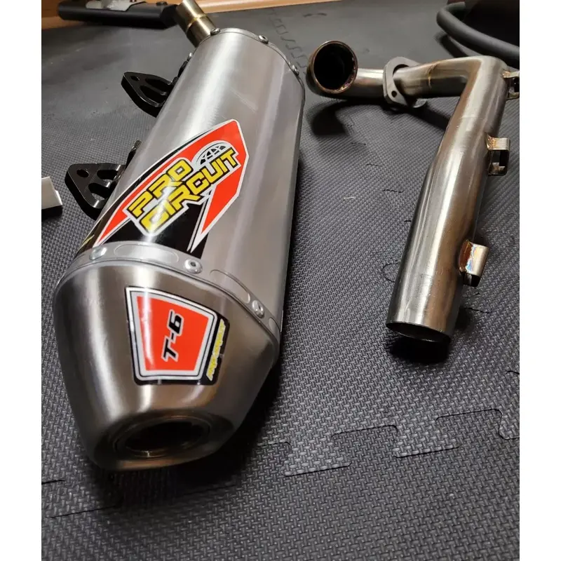 Pro Circuit T-6 Stainless Single Exhaust System ATV Yamaha Raptor 700R 5631570G