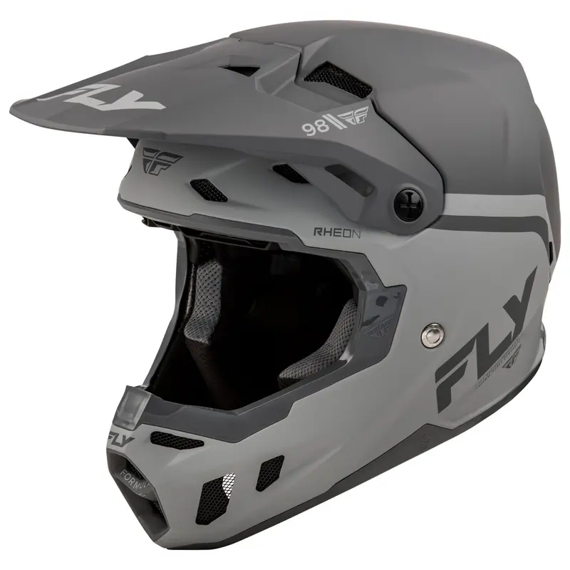 Fly Racing Youth Formula CC Objective Helmet  - Black/Grey - Youth Large