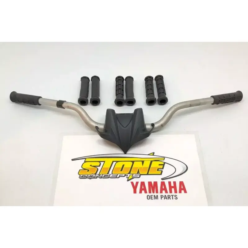 OEM Yamaha Silver 5D3-13 Handlebars 1 1/8" Handle Bars Fatbars Fat Bars   Grips