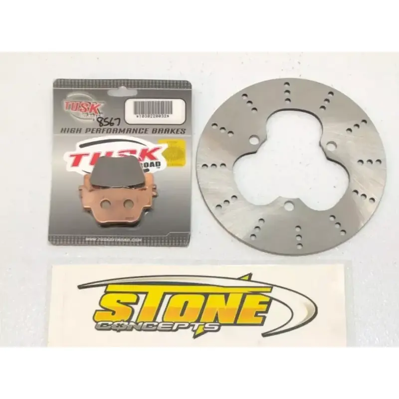 Tusk Brake Pads Sintered Metal & OEM ROTOR HONDA TRX450R TRX450ER 2004-2014