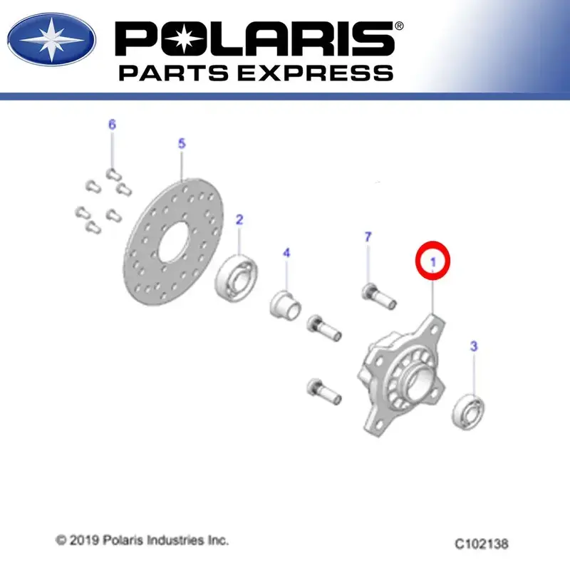 NEW GENUINE POLARIS 2021 OUTLAW 70 FRONT WHEEL HUB 5142770 OEM