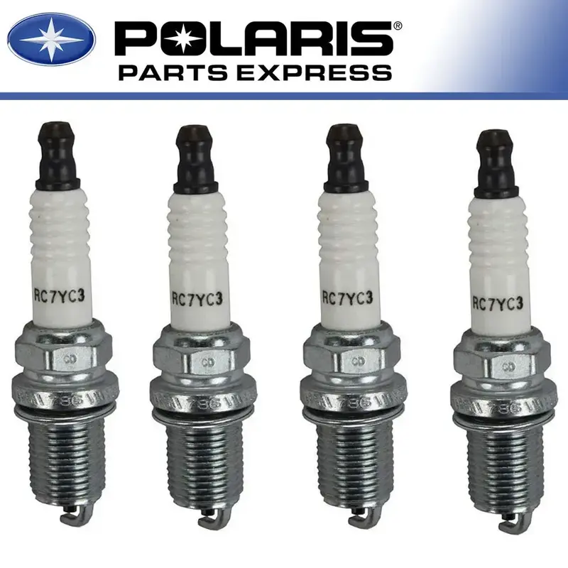 NEW 4 PACK POLARIS RANGER RZR SPORTSMAN 700 800 SPARK PLUG RC7YC3 OEM 3021671 X4