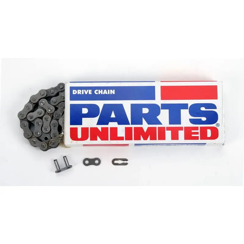 PARTS UNLIMITED 428 Motorcycle Non-Sealed Chain (Natural) 136 Links