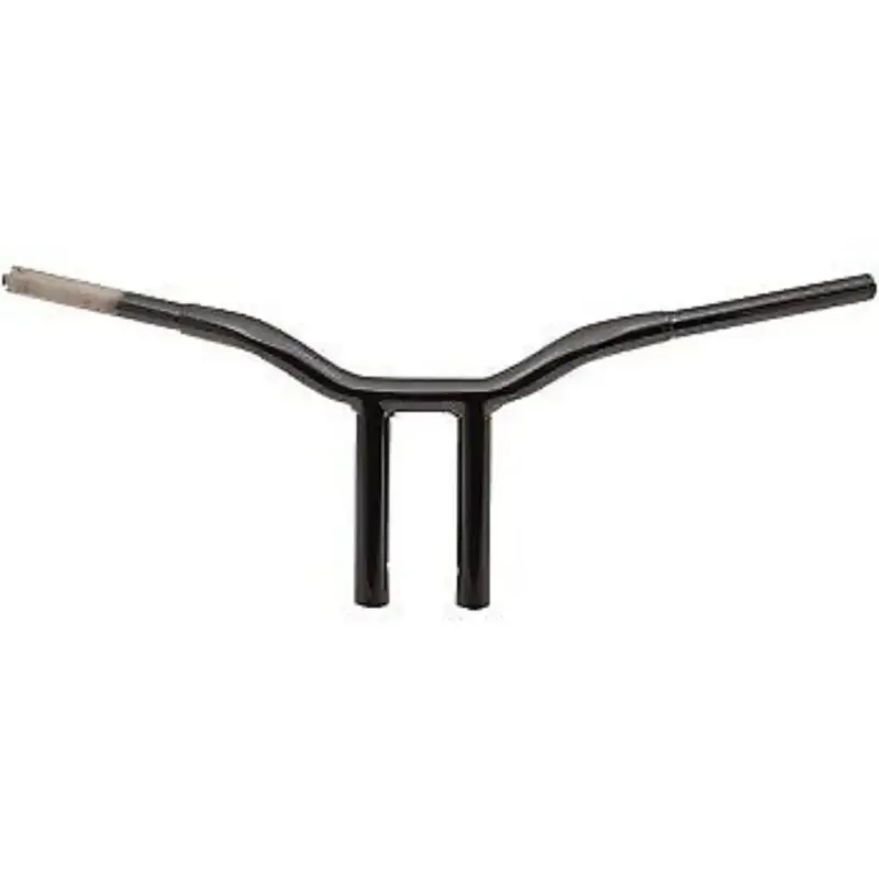 LA Choppers 10" Black 1-1/4" Kage Fighter Welded Straight-Riser Handlebars
