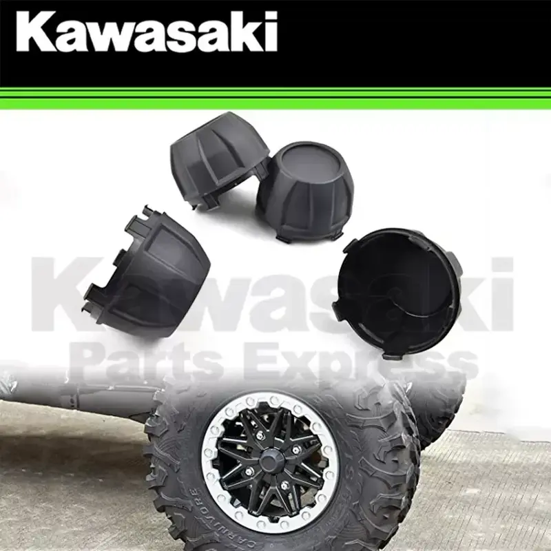 NEW 2024 GENUINE KAWASAKI RIDGE WHEEL CAP 4-PACK KWF1000 4X-11065-1341