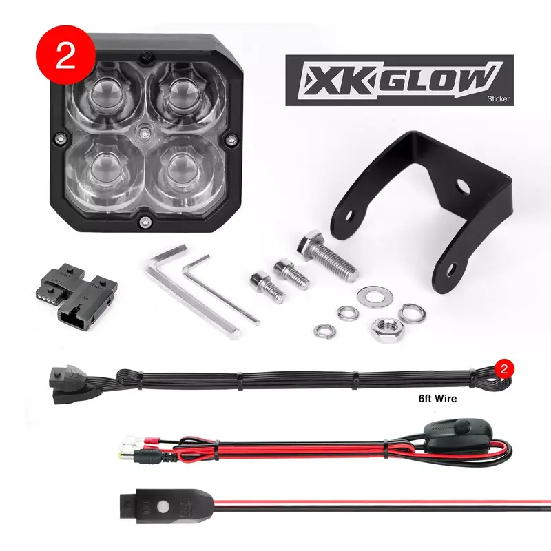 XKGLOW XK065001-S-KIT 20W RGB POD Lights
