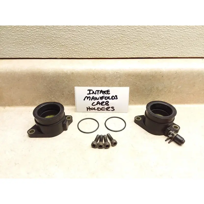 VTG 1986 Yamaha XT 600 XT600 Engine Intake Manifold Carb Holder Pair ANX-C60
