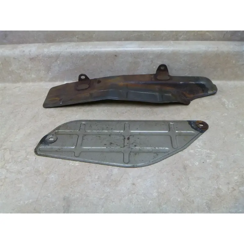 Yamaha 350 YFM MOTO-4 YFM350 Used Original Exhaust Heat Shields 1992 #YB23
