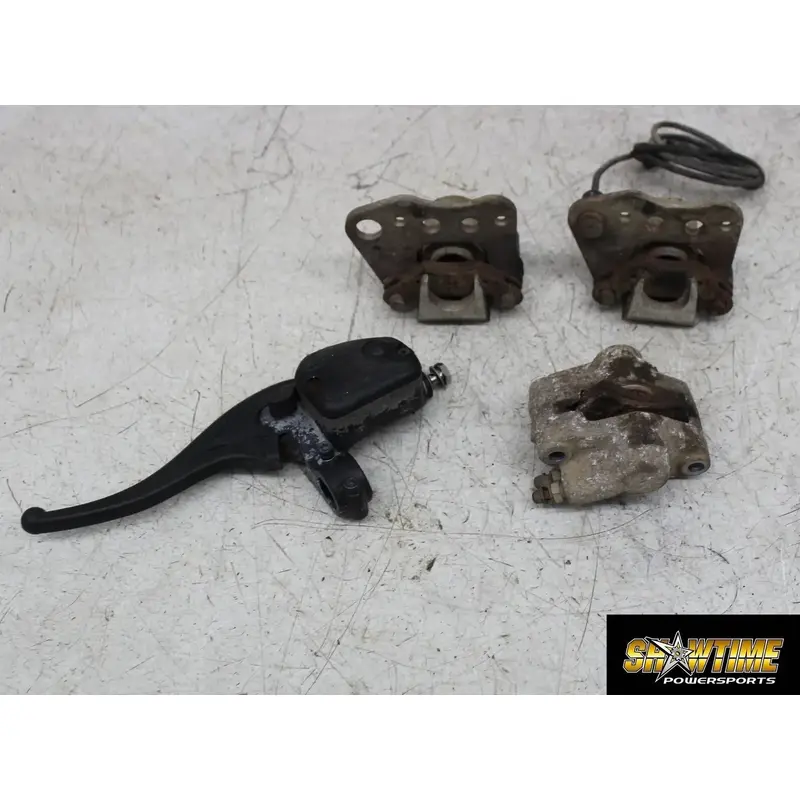 02 POLARIS SPORTSMAN 400 RIGHT LEFT FRONT REAR BRAKE CALIPER CALIPERS MASTER