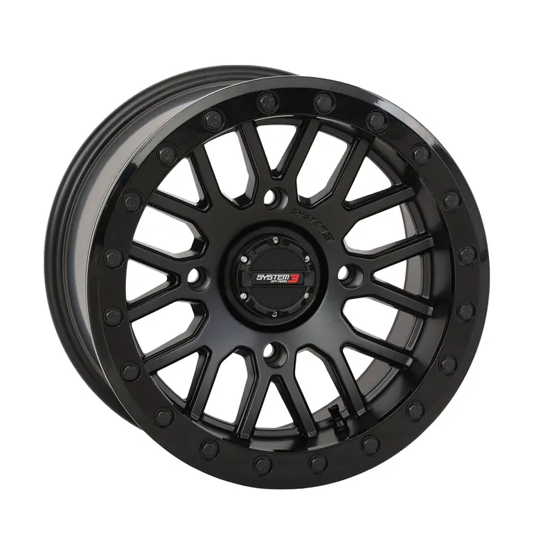 SYSTEM 3 SB9 WHEEL 15X9 5 4 ( 10MM) 4/137 MATTE BLACK