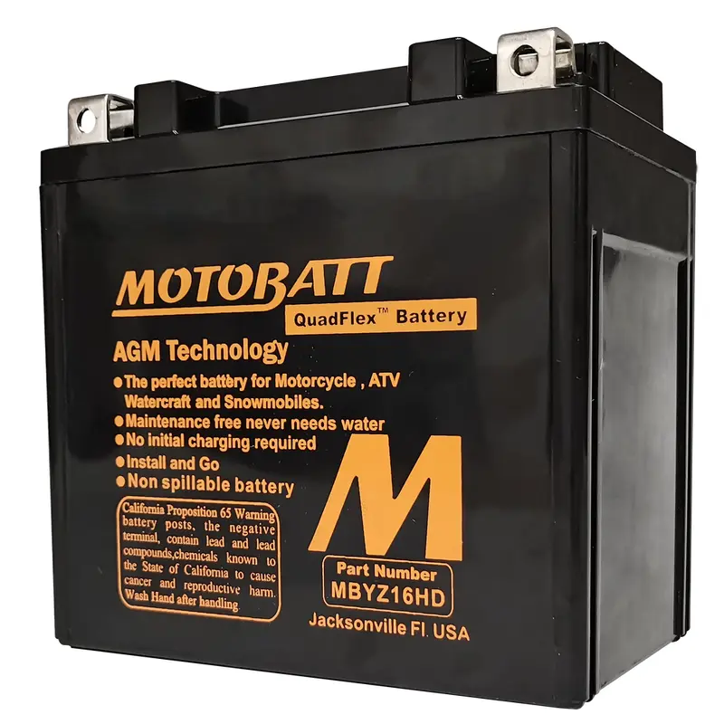 MOTOBATT BATTERY MBYZ16HD SEALED FACTORY ACTIVATED