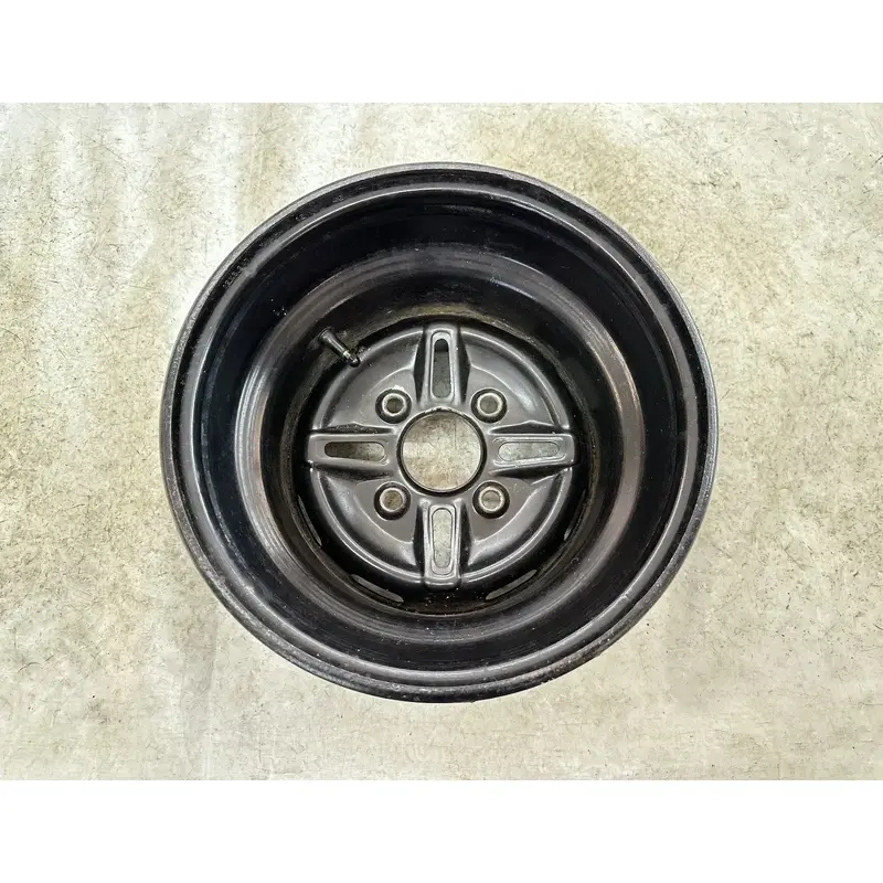 USED OEM 97-02 YAMAHA 350 WOLVERINE 4X4 BLACK REAR BACK WHEEL RIM 12X8