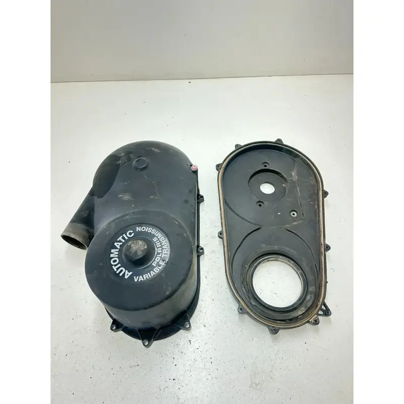 03 2003 Polaris Trailblazer 250 2x4 OEM Clutch Cover Guard Shield Housing Backin