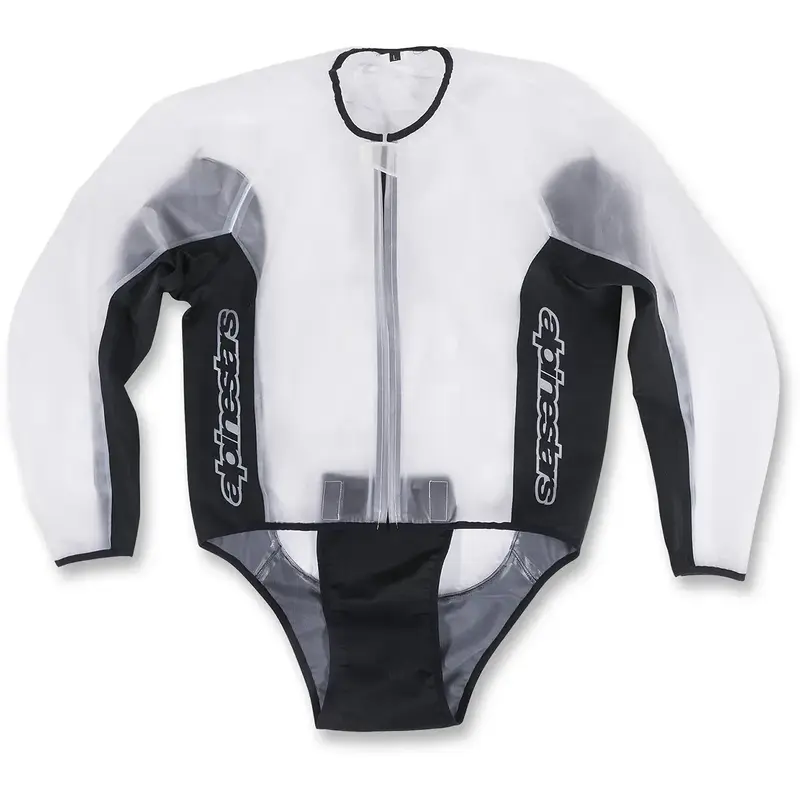 ALPINESTARS Racing Rain Jacket - Clear/Black - Fits Small 3204917-01-S