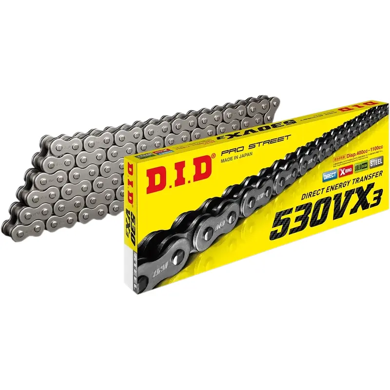 DID 530 VX3 - Drive Chain - 102 Links - Natural M530VX3X102ZB