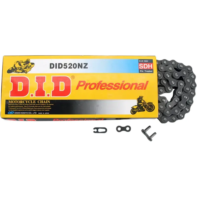 DID 520 NZ - High Performance Motorcycle Chain - Fits 120 Links - Black