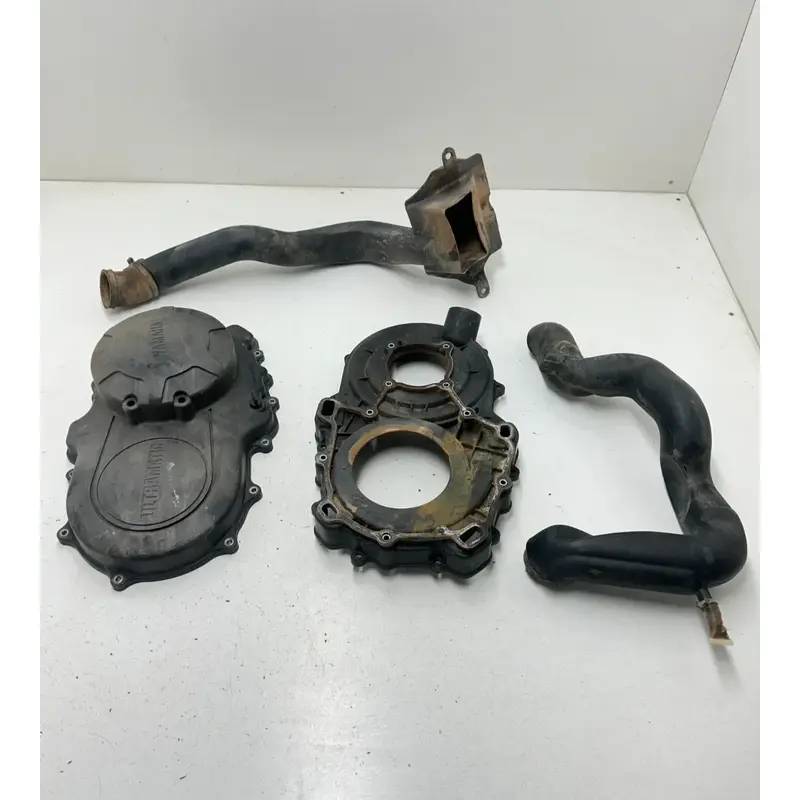 04 2004 Yamaha Bruin 350 YFM350 2X4 OEM LOT Clutch Cover Guard Inner Out Snorkel