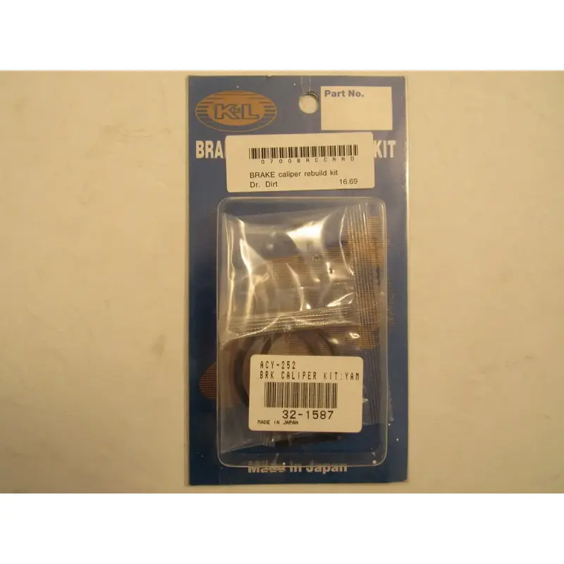 K&L REAR BRAKE CALIPER REBUILD KIT FOR YAMAHA 1995-2005 YFM350 WOLVERINE 32-1587
