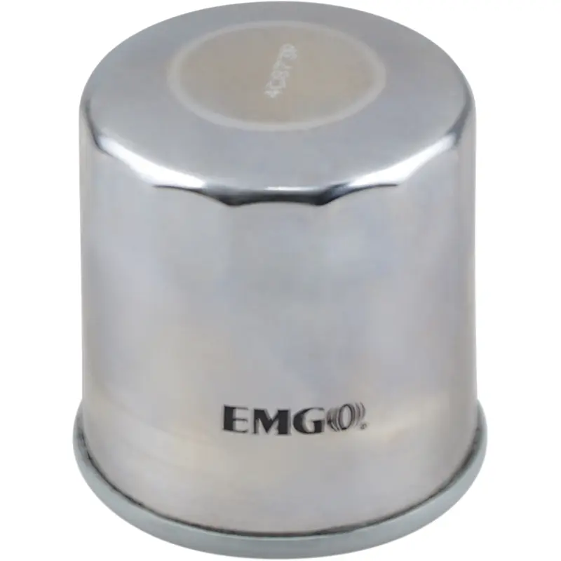 Emgo Micro-Tech Oil Filter - Chrome Kawasaki/Yamaha/Polaris/Arctic Cat/Suzuki