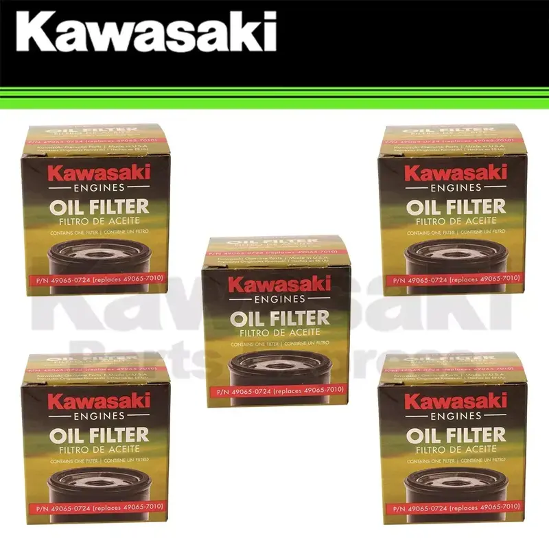 NEW 2005-2022 KAWASAKI MULE 600 610 SX OIL FILTER 49065-0724 5-PACK 49065-7010