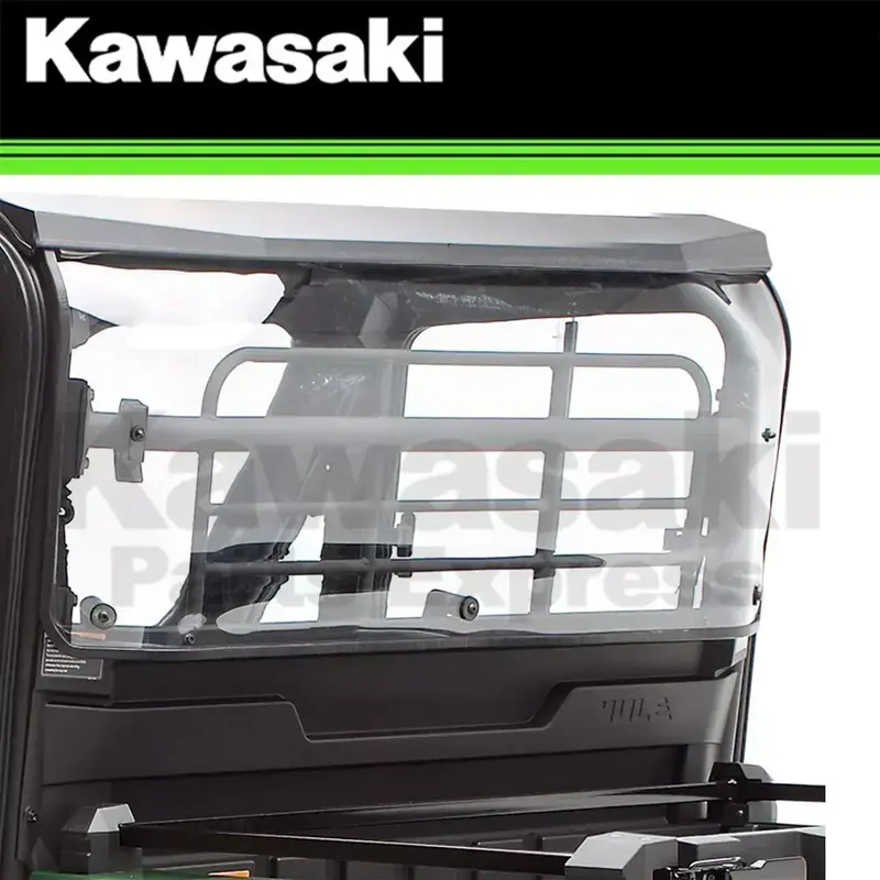 NEW 2019-2024 KAWASAKI KQR REAR PANEL POLYCARBONATE CAB ENCLOSURE MULE PRO-MX