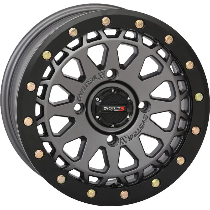 SYSTEM 3 SB6 BL WHEEL 15X7 4 3 ( 10MM) 4/137 GUN METAL GREY