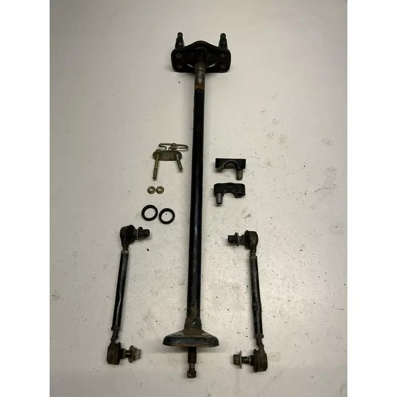 1987 87 Suzuki LT80 Quadsport OEM STRAIGHT! Steering Stem Post Shaft Tie Rod
