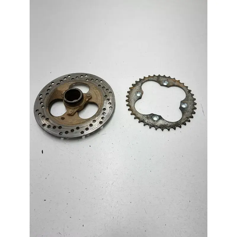 1991 91 Honda trx250x Fourtrax 250x OEM Rear Back Disc Brake Rotor Hub Sprocket