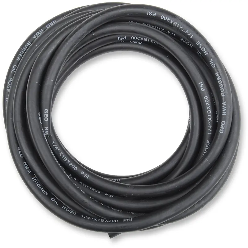 Emgo Oil/Fuel Line - Black - 3/8" x 25'