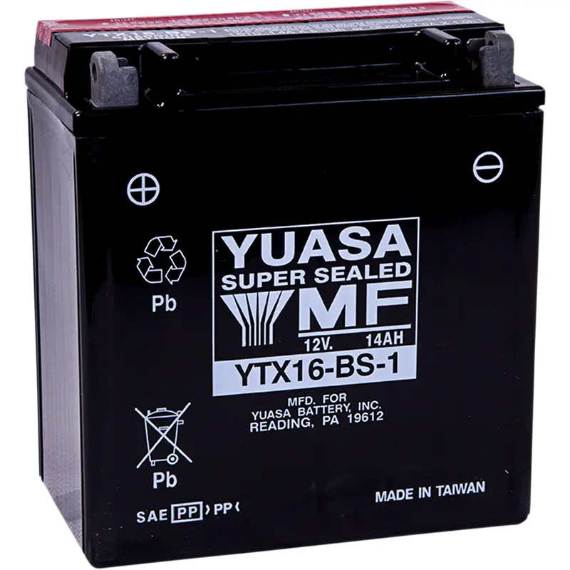 Yuasa AGM Battery - YTX16-BS - .78 L Suzuki