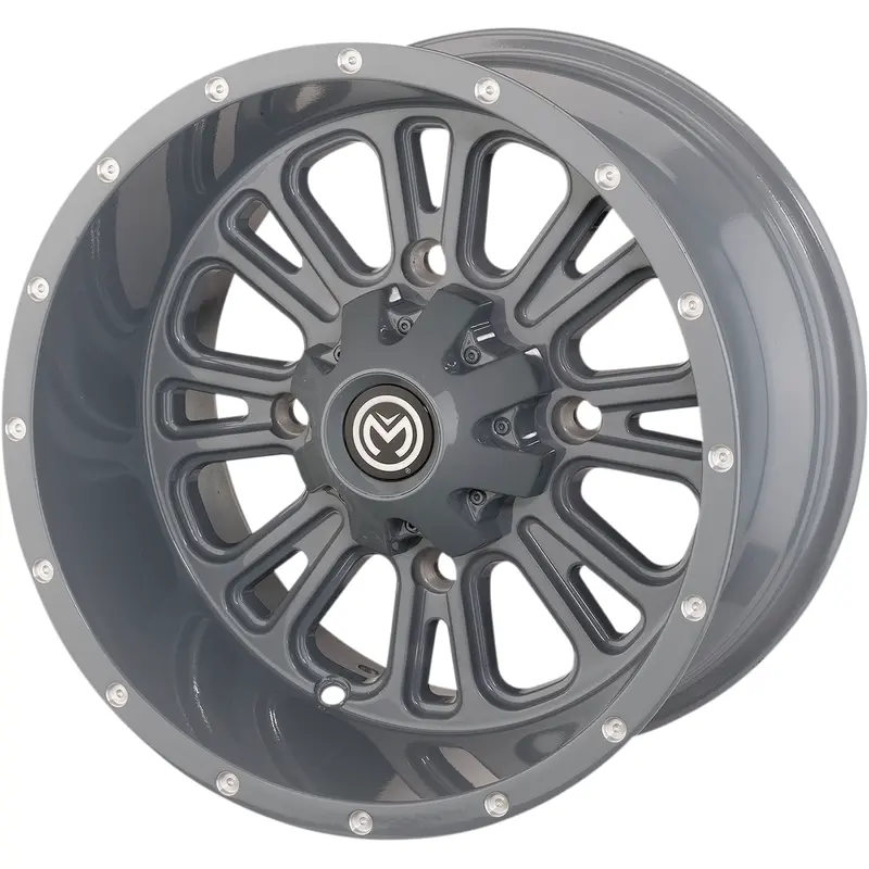 Moose offroad Wheel - 399X - Front - Gray - 12x7 - 4/156 - 4 3 Kawasaki/Polaris