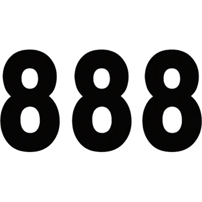 Factory effex Pro Number 8 - Black - 8"
