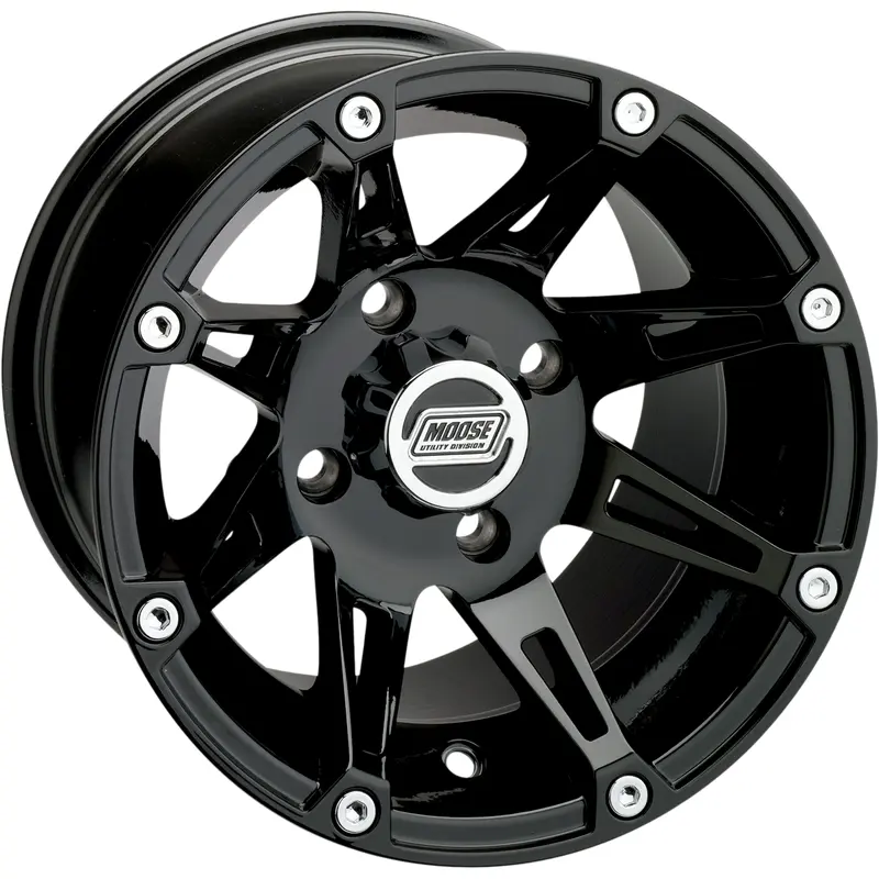 Moose offroad Wheel - 387X - Rear - Black - 14x8 - 4/136 - 4 4 Kawasaki/Can-Am/Honda