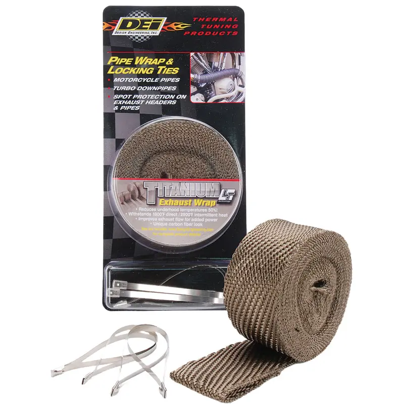 DEI PIPE WRAP & LOCKING TIES TITANIUM