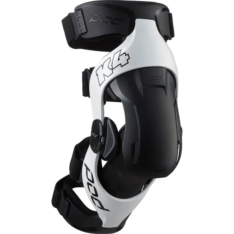POD K4 V2.0 KNEE BRACE (LT) WHITE/BLACK XL/2X