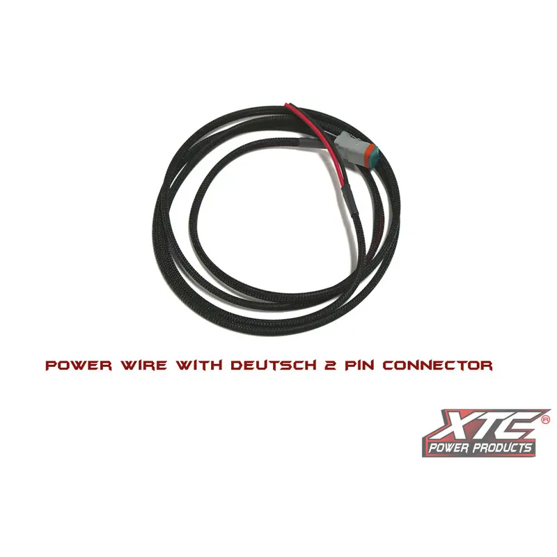 XTC POWER PRODUCTS 5' 18 GA. POWER WIRE TO 2 PIN DEUTSCH CONNECTOR