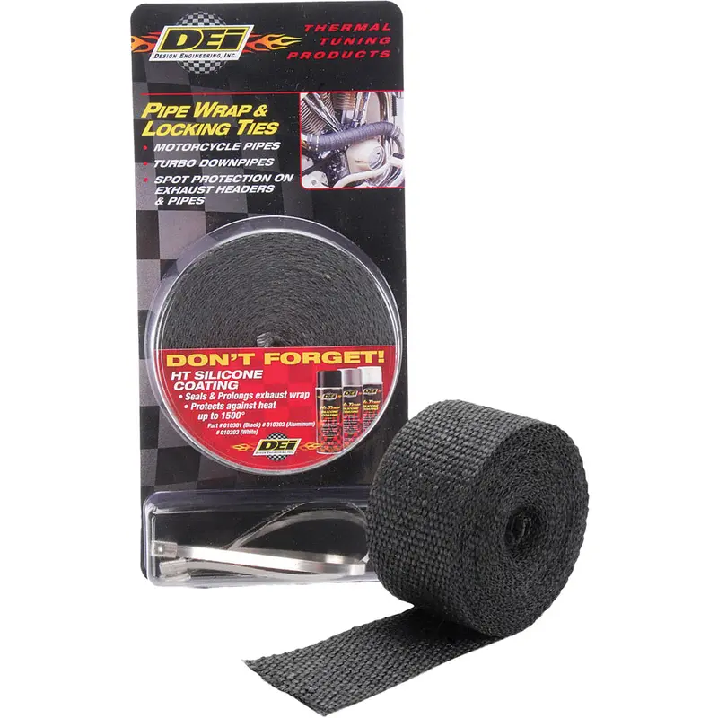 DEI PIPE WRAP & LOCKING TIES BLACK