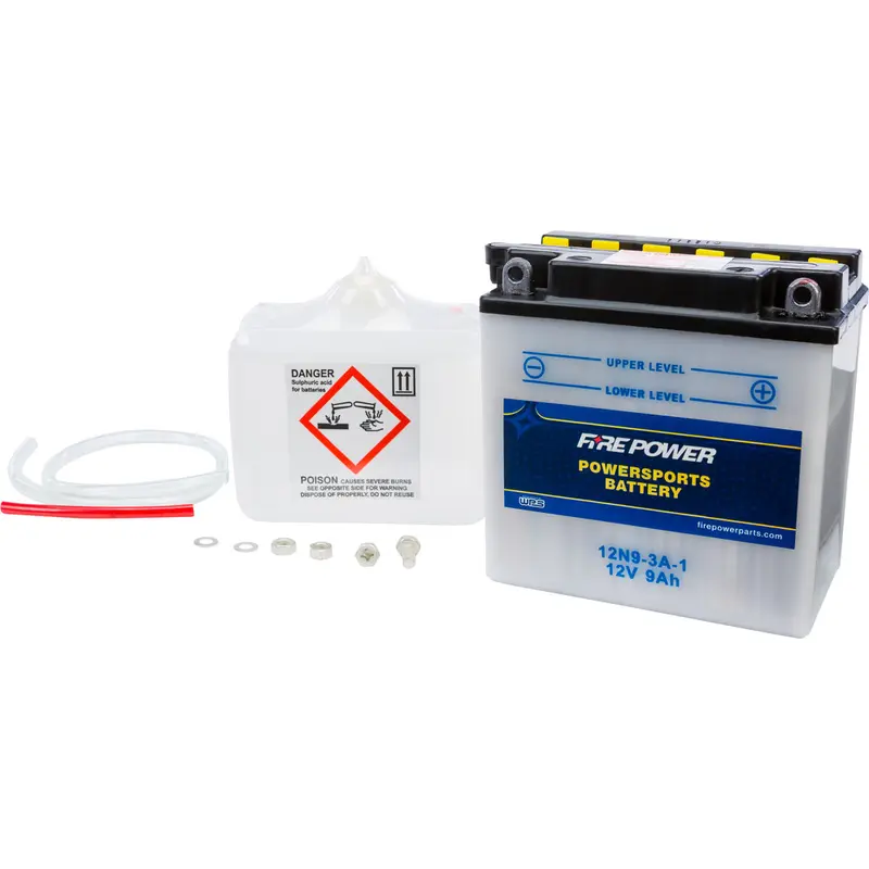 FIRE POWER BATTERY W/ACID 12N9-3A-1 12V