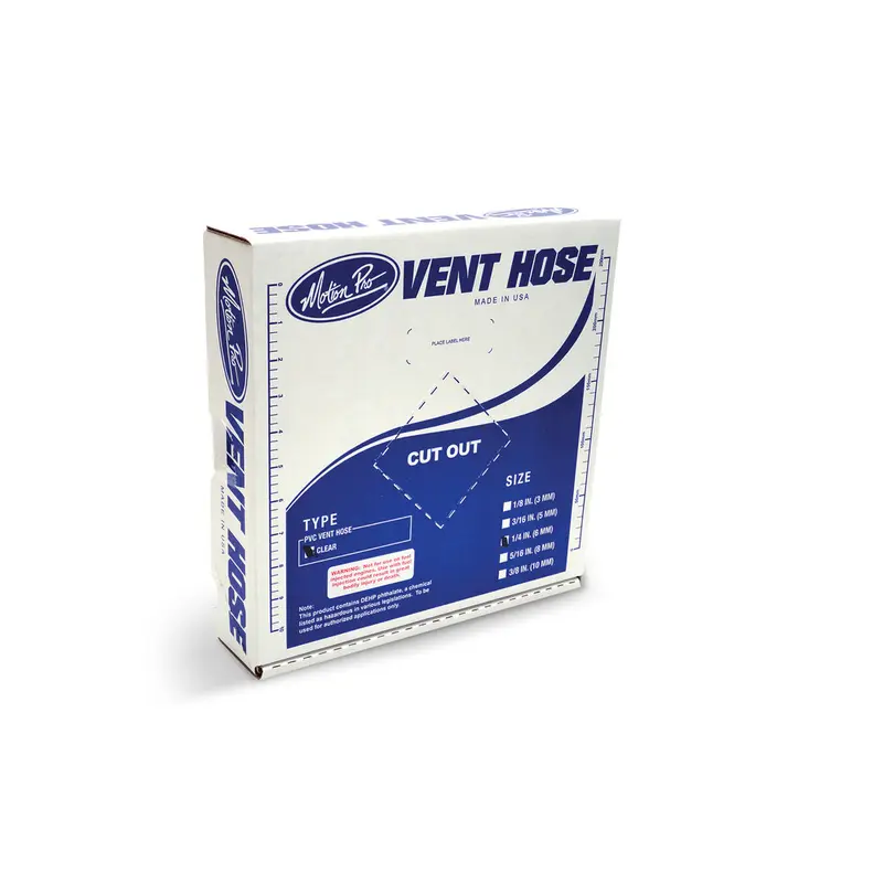 MOTION PRO CLEAR VINYL VENT LINE 1/4"X25'