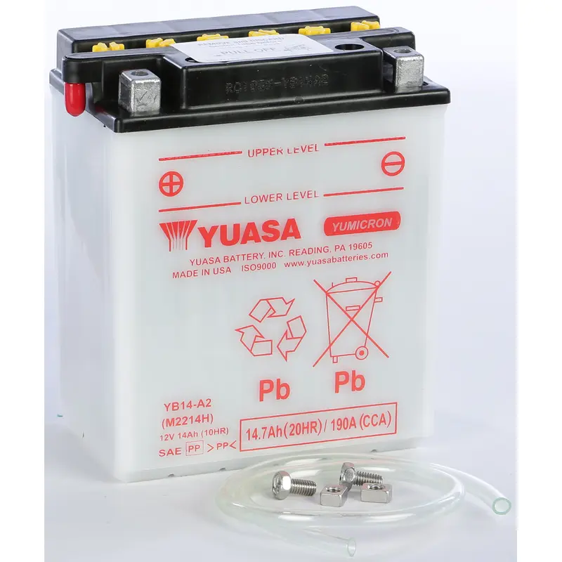 YUASA BATTERY YB14-A2 CONVENTIONAL