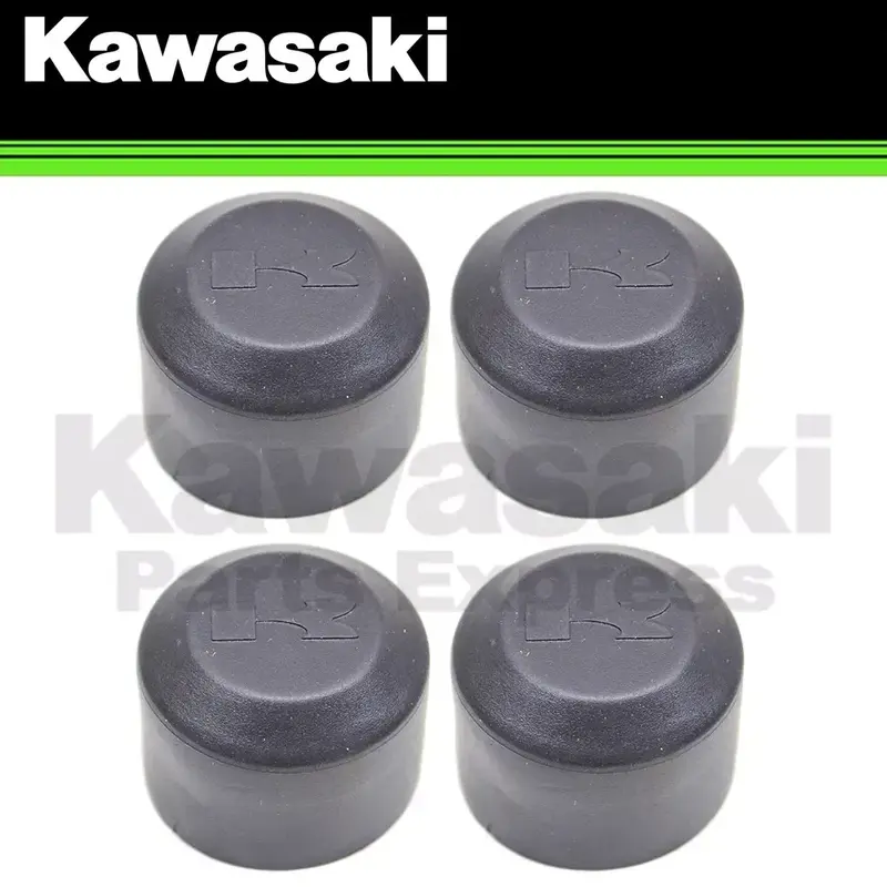 NEW 2002 - 2013 GENUINE KAWASAKI BRUTE FORCE / PRAIRIE WHEEL CAPS - 4 PACK
