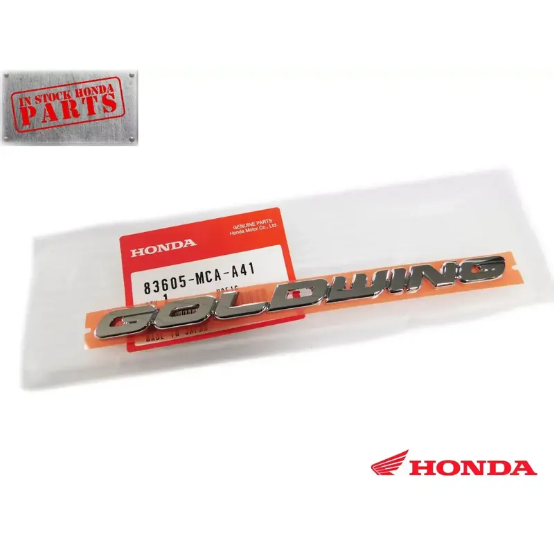 New Side Cover Emblem 01-14 GL1800 Goldwing OEM Honda Left Right Badge