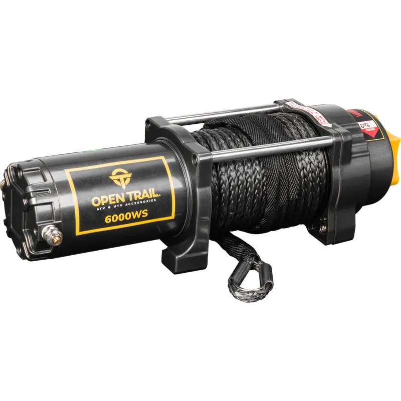 OPEN TRAIL 6000LB WIDE WINCH SYNTHETIC ROPE
