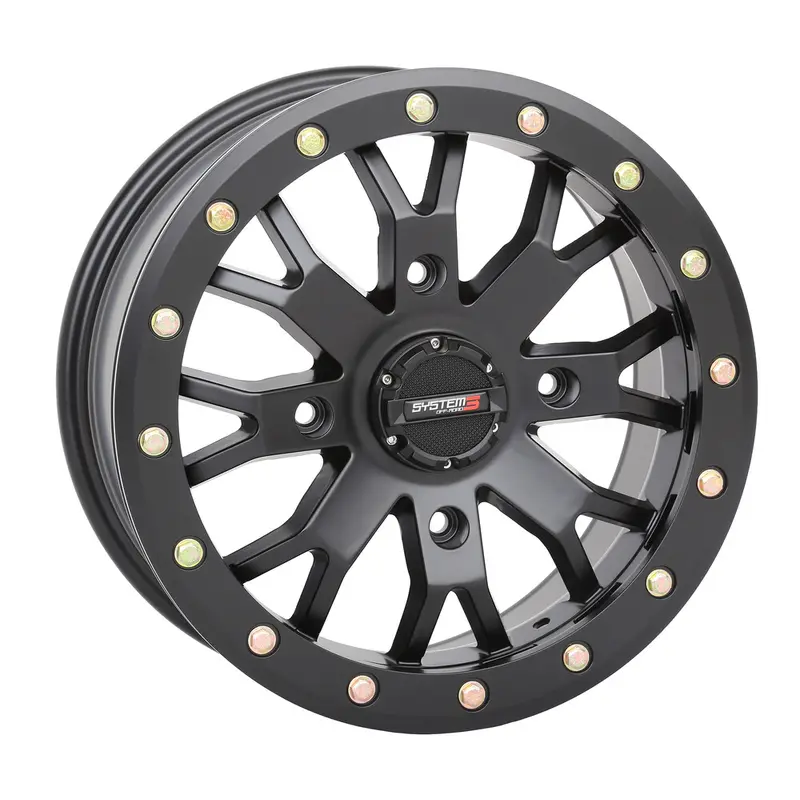 SYSTEM 3 SB4 BL WHEEL 15X7 4 3 ( 15MM) 4/137 MATTE BLACK