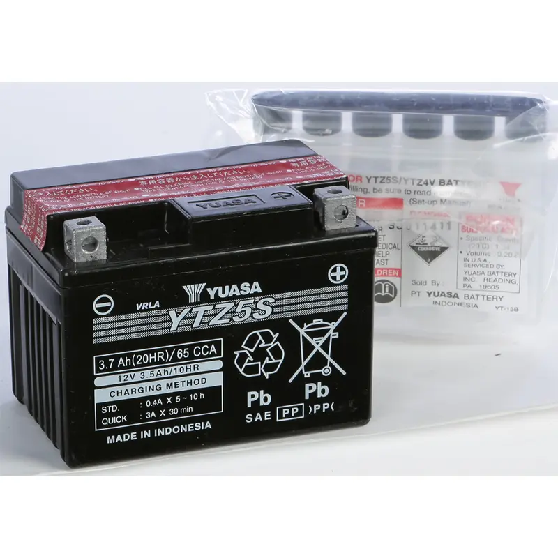 YUASA BATTERY YTZ5S-BS MAINTENANCE FREE