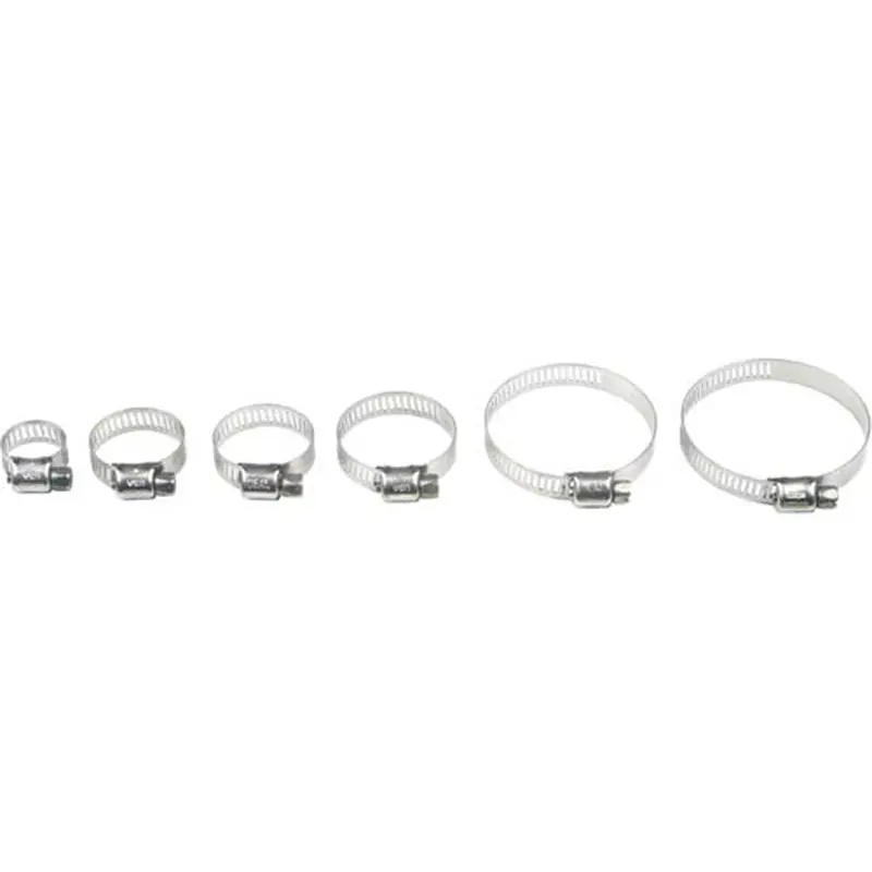 HELIX STAINLESS STEEL HOSE CLAMPS 13-32MM 10/PK
