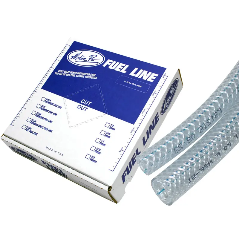 MOTION PRO BRAIDED VINYL FUEL LINE 3/8"X25'