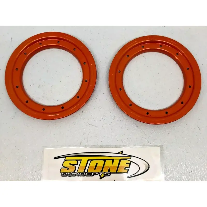 SET OF DOUGLAS 8" DWT BEADLOCK RING FRONT WHEEL 450R YFZ ALUMILITE RINGS F